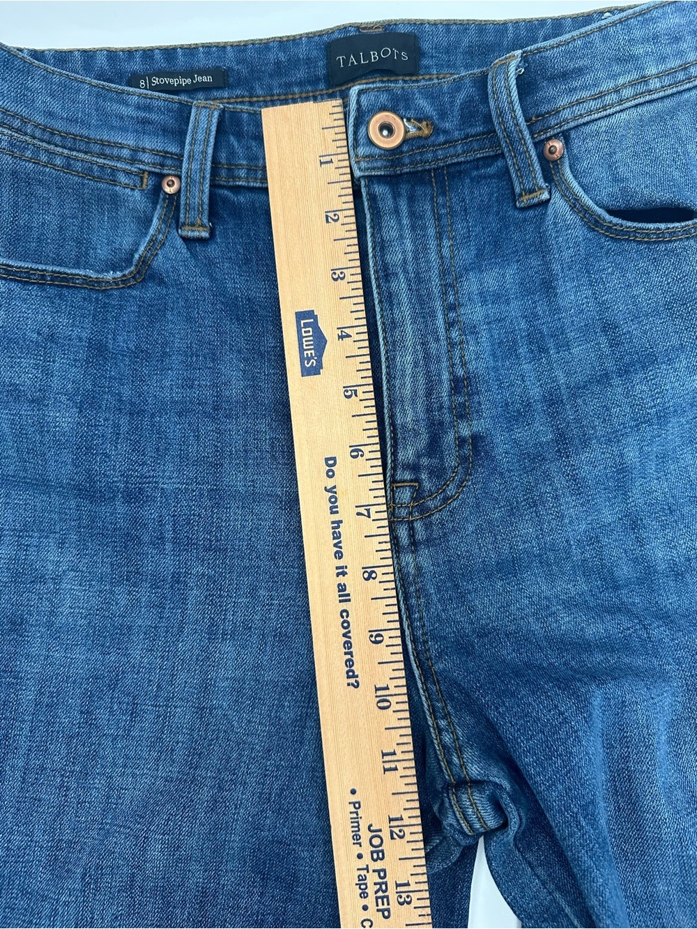 Talbots Stovepipe Jeans Women’s Size 8 Medium Wash Straight Leg Denim 1182 - Picture 7 of 8